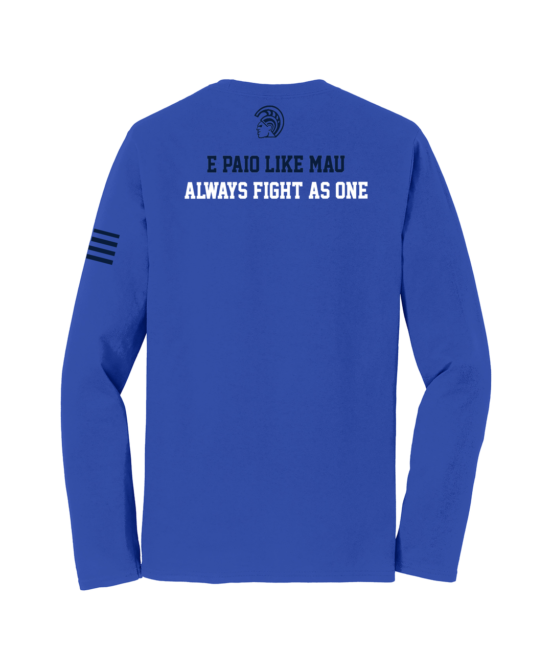 Kamehameha Boys Basketball  Cotton Long Sleeve Royal Blue