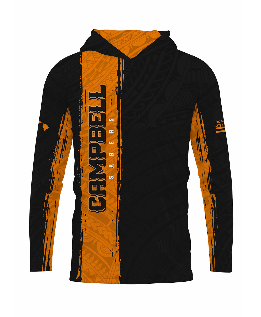 Campbell Sabers Sublimated Hooded Long Sleeve Drifit