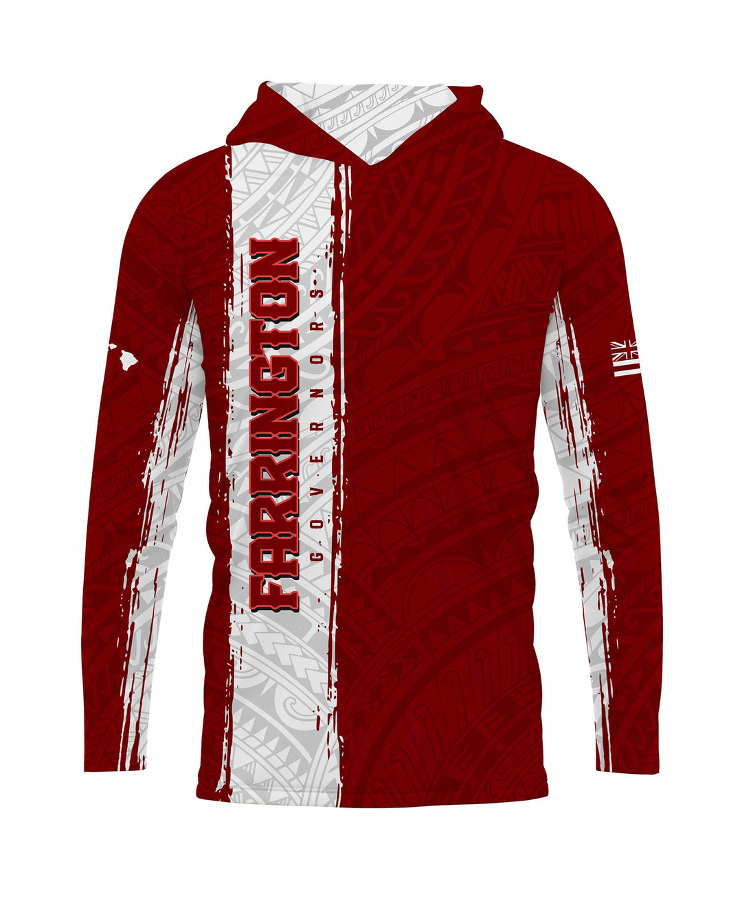 Farrington Governors Sublimated Hooded Long Sleeve Drifit