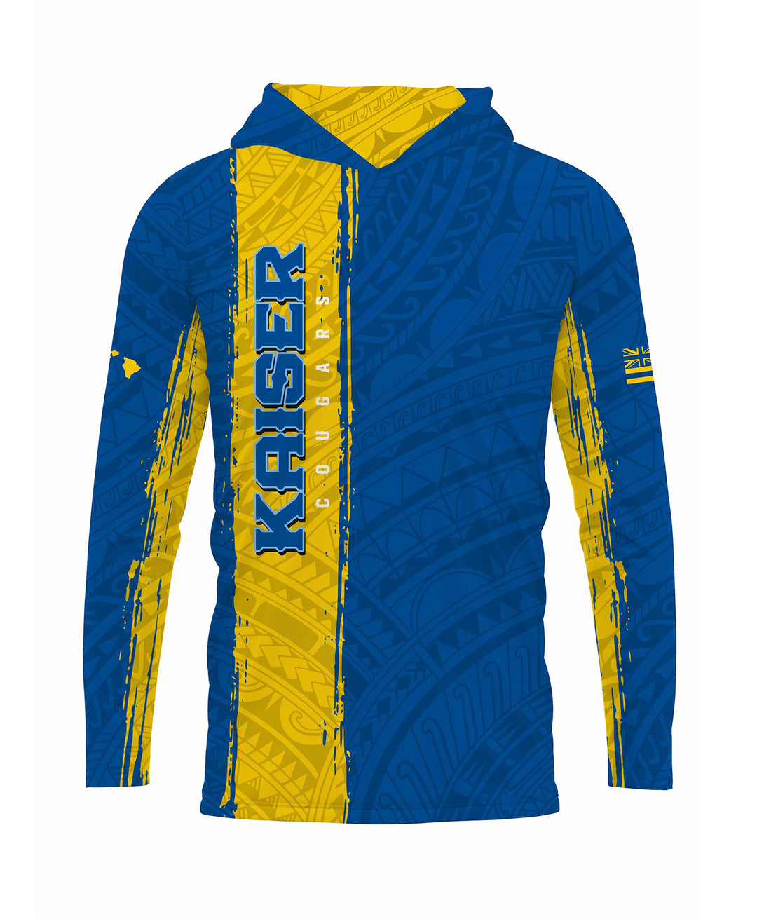 Kaiser Cougars Sublimated Hooded Long Sleeve Drifit