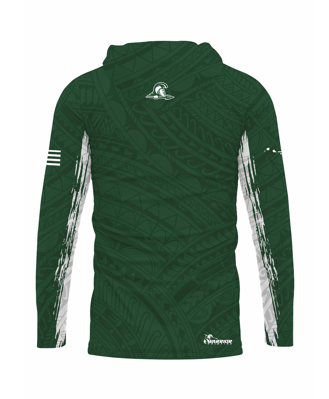 Kapa'a Warriors Sublimated Hooded Long Sleeve Drifit
