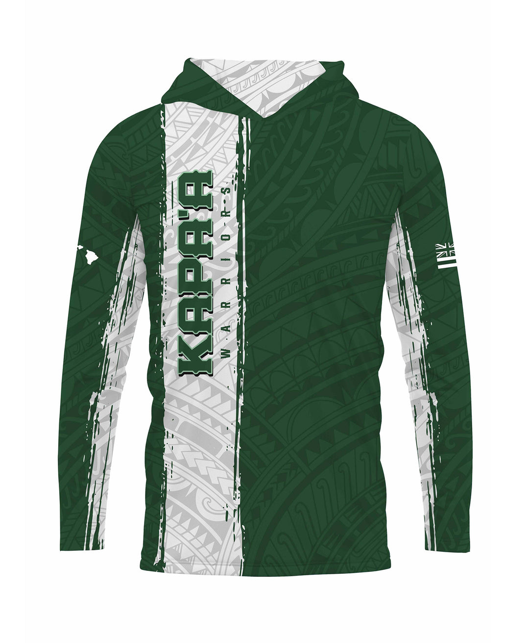 Kapa'a Warriors Sublimated Hooded Long Sleeve Drifit