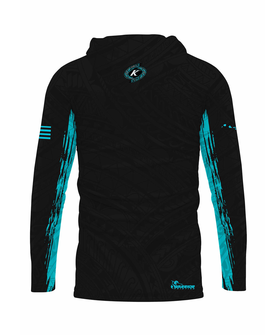 Kapolei Hurricanes Sublimated Hooded Long Sleeve Drifit