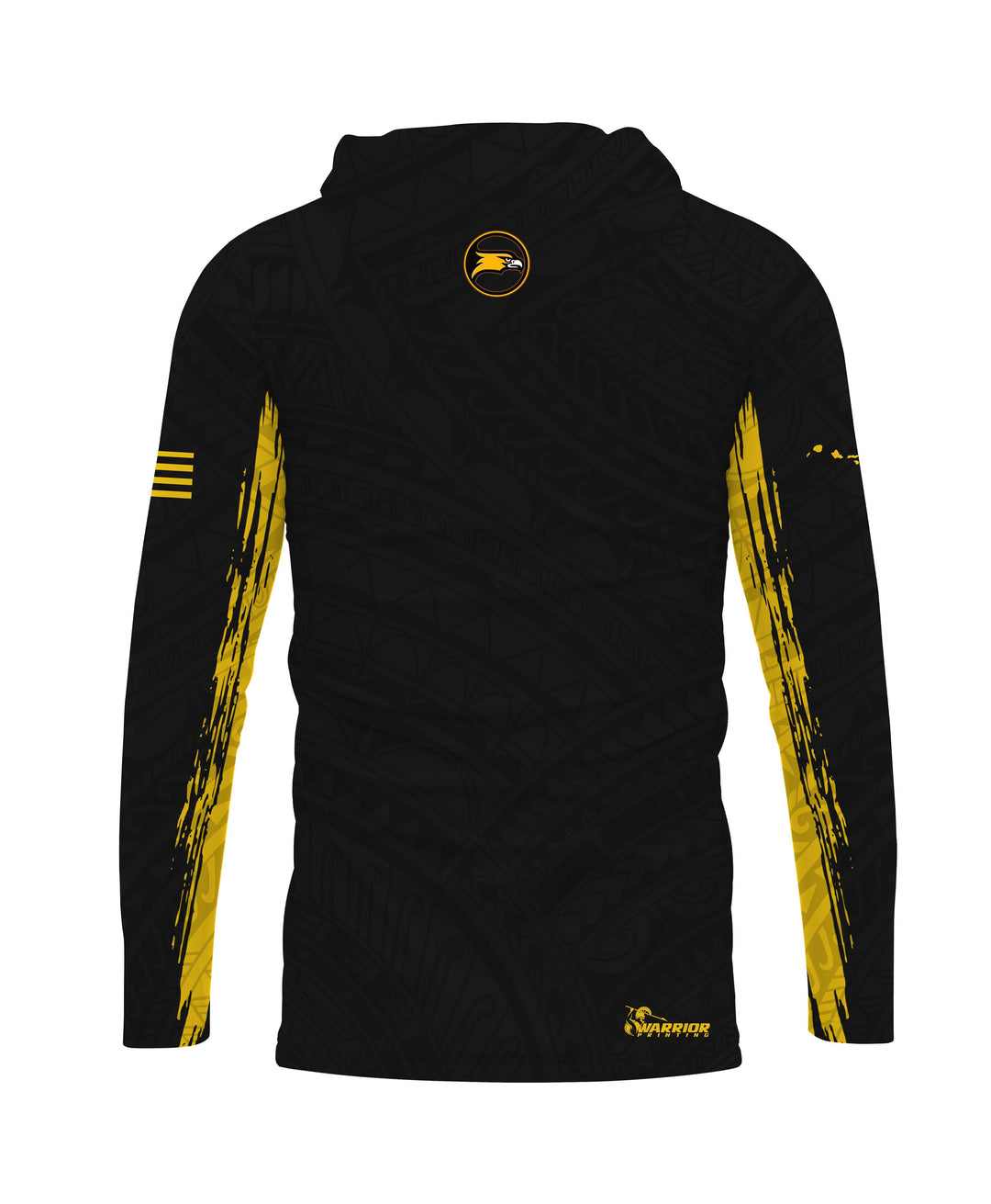 Nanakuli Golden Hawks Sublimated Hooded Long Sleeve Drifit
