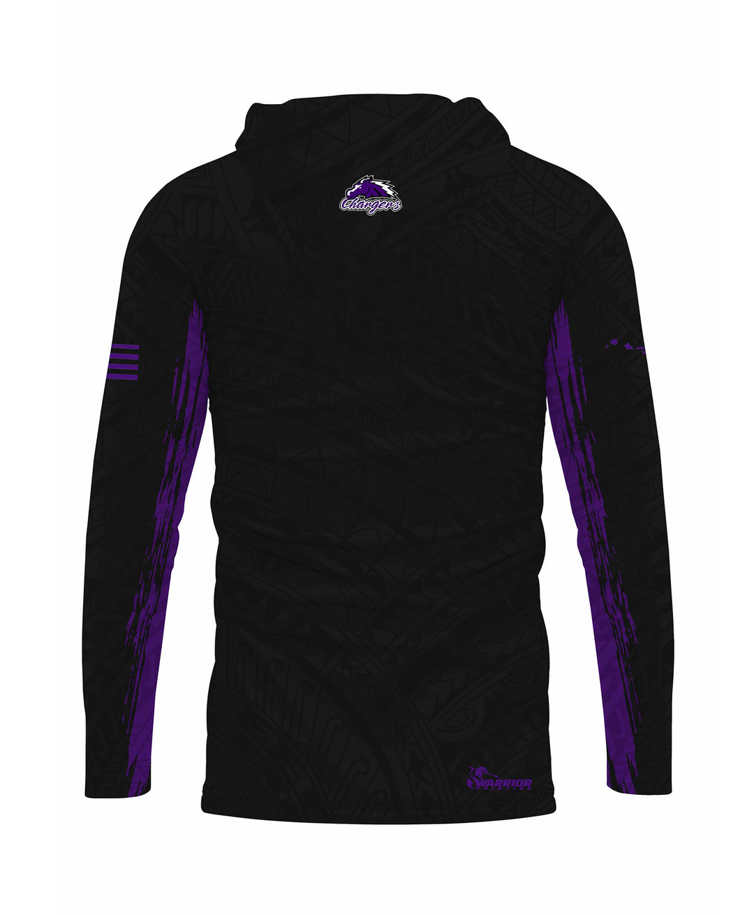 Pearl City Chargers Sublimated Hooded Long Sleeve Drifit