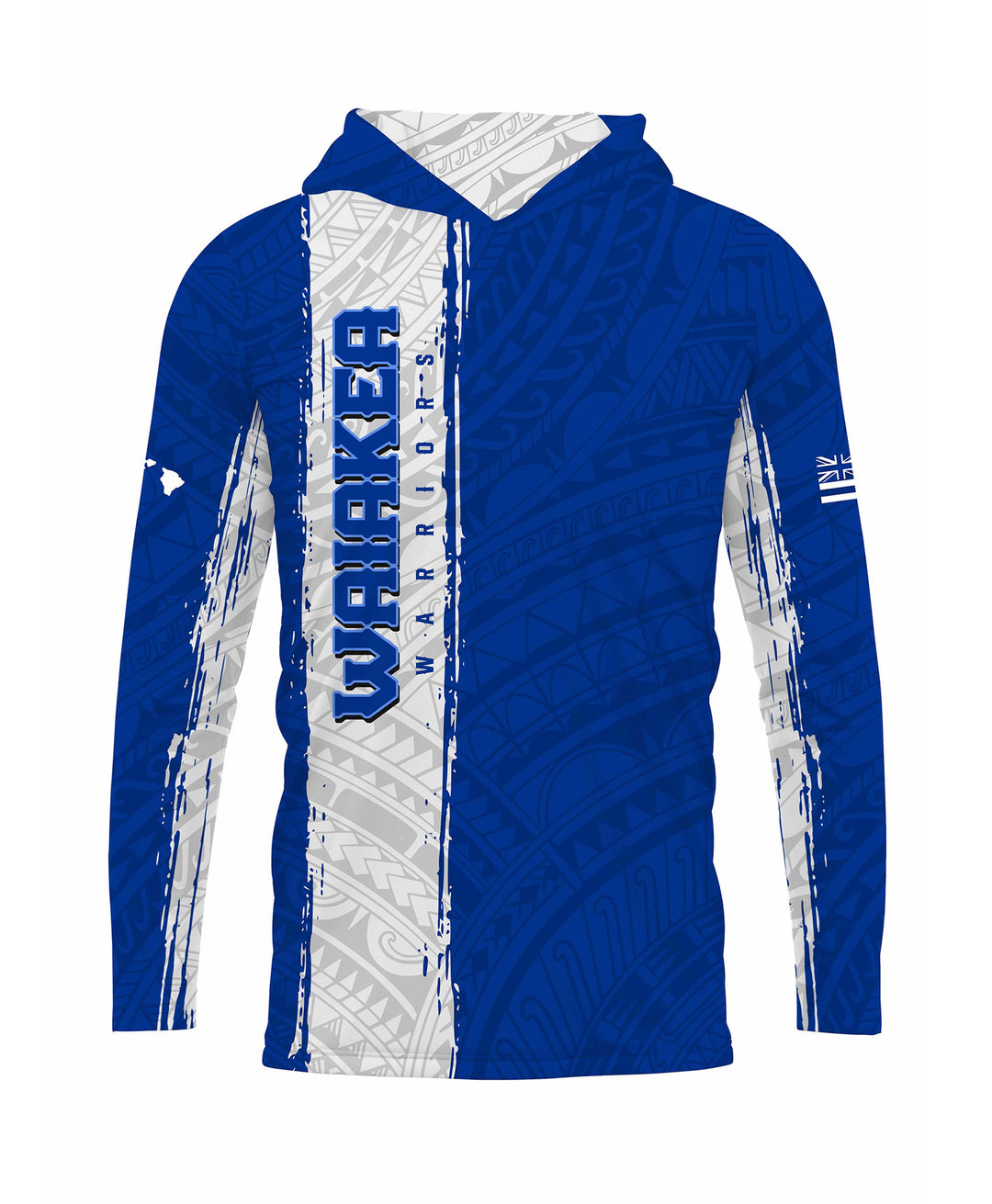 Waiakea Warriors Sublimated Hooded Long Sleeve Drifit