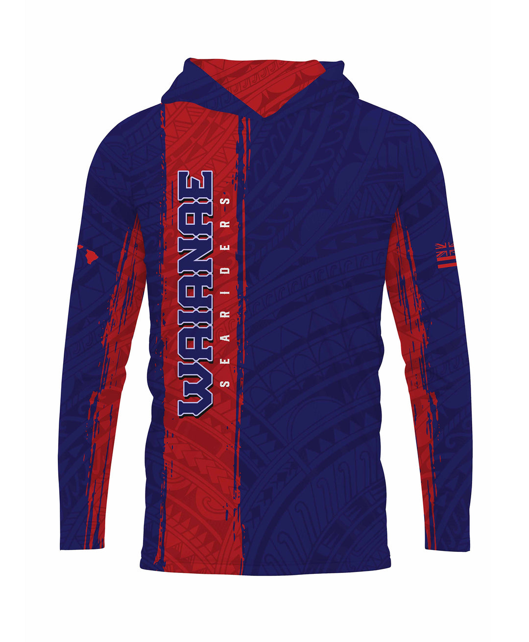 Waianae Sea Riders Sublimated Hooded Long Sleeve Drifit