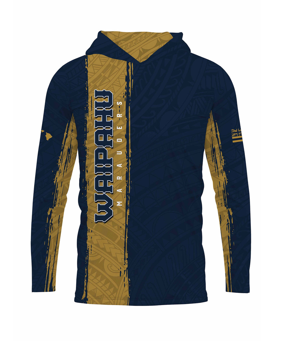 Waipahu Marauders Sublimated Hooded Long Sleeve Drifit