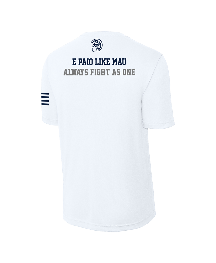 Kamehameha Boys Basketball Drifit T-Shirt White